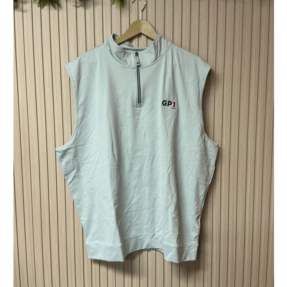 FootJoy Approach Quarter-Zip Vest Heather Gray Size 2XL